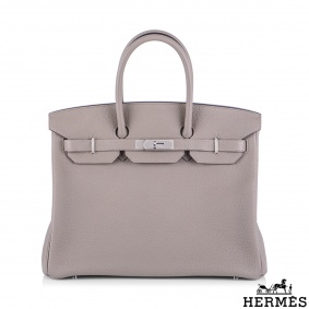 Hermés Birkin 35 Gris Asphalt Togo PHW Handbag Hermés Birkin 35 Gris Asphalt Togo PHW Handbag